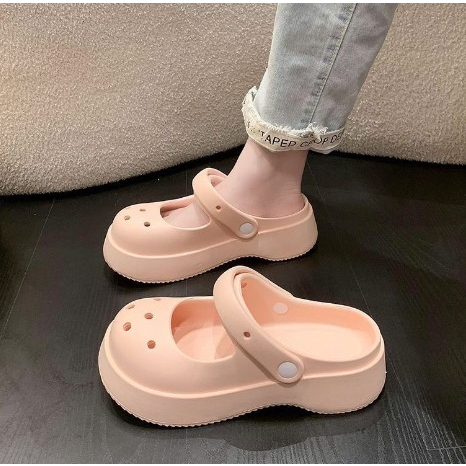 Dép mary jane Đế Mềm Chống Trượt Thoáng Khí Thoải Mái Dành Cho Nữ