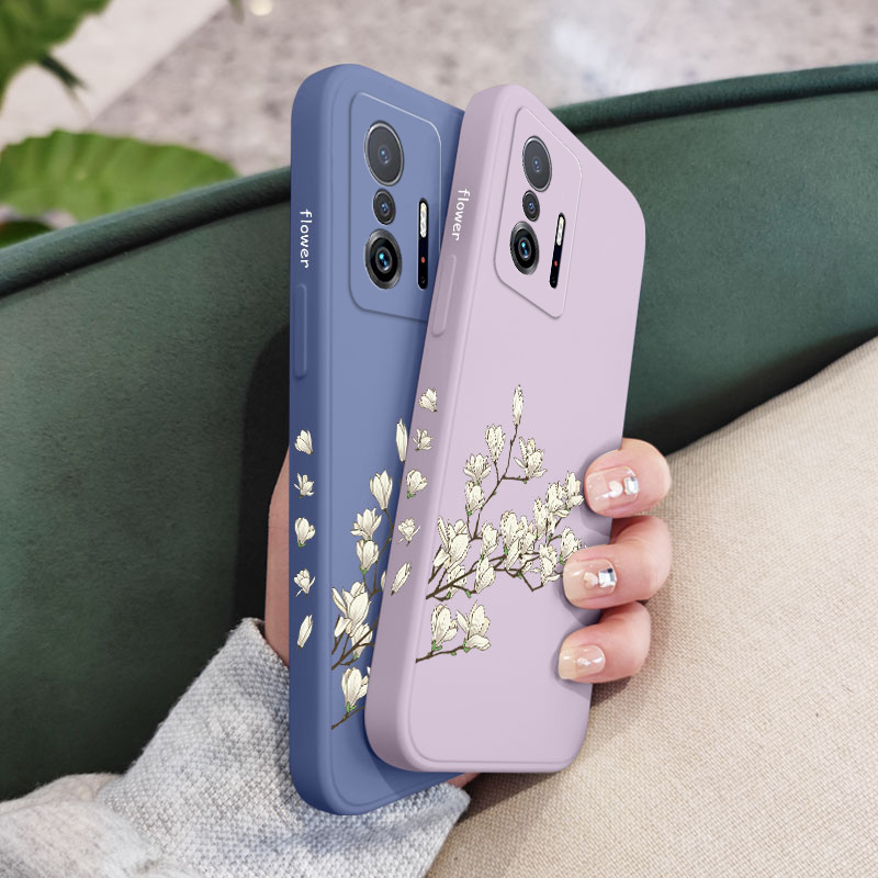 Ốp Điện Thoại Họa Tiết Hoa Lan Trắng Cho xiaomi mi 13t 12t 11t 10t pro lite mi 9t pro 5g
