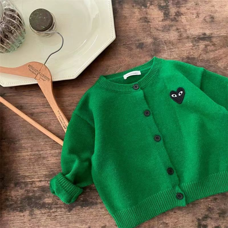 Áo Khoác cardigan Dệt Kim Phong Cách Hàn Quốc Thời Trang Mùa Thu Hàng Mới Dành Cho Trẻ Em