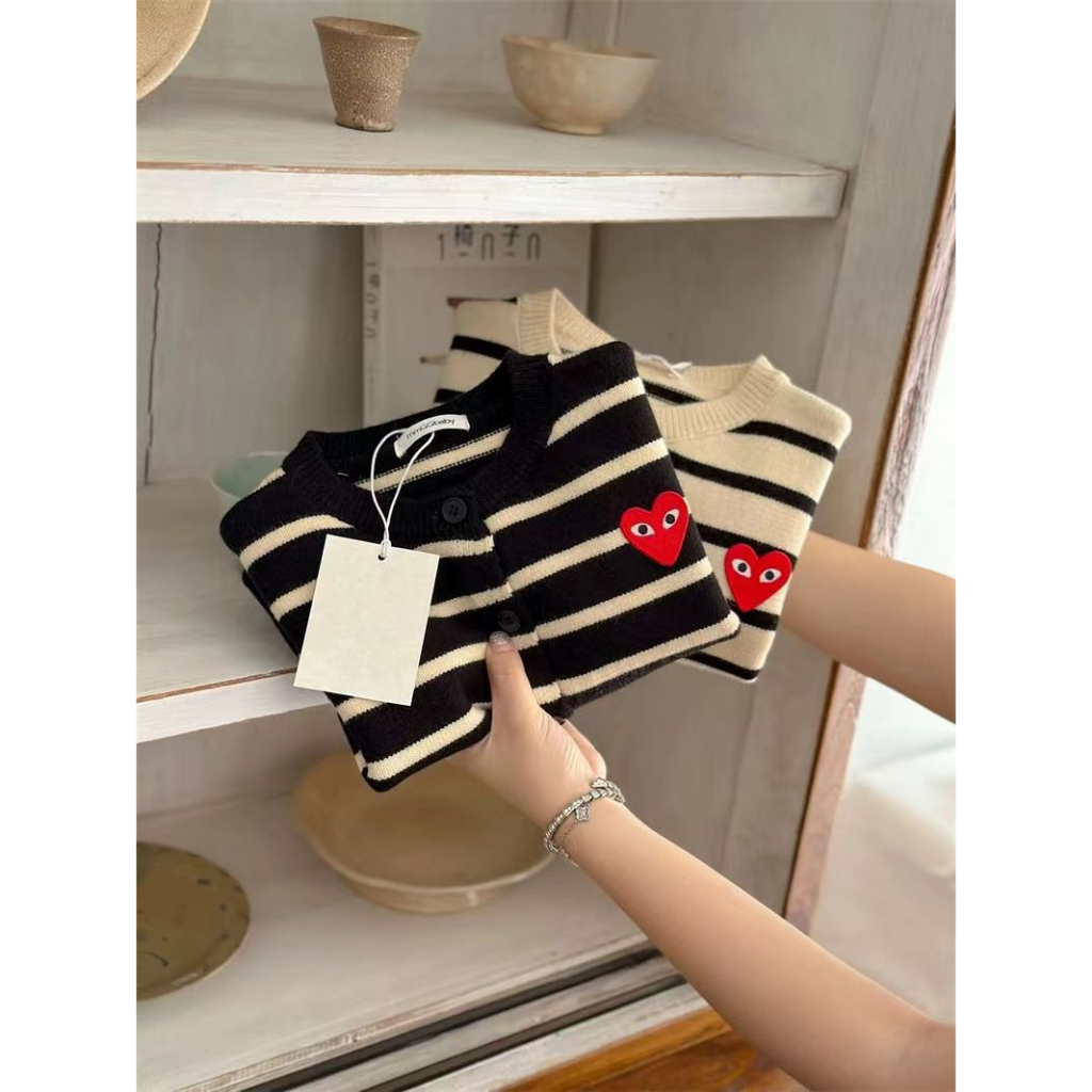 Áo Khoác cardigan Dệt Kim Phong Cách Hàn Quốc Thời Trang Mùa Thu Hàng Mới Dành Cho Trẻ Em