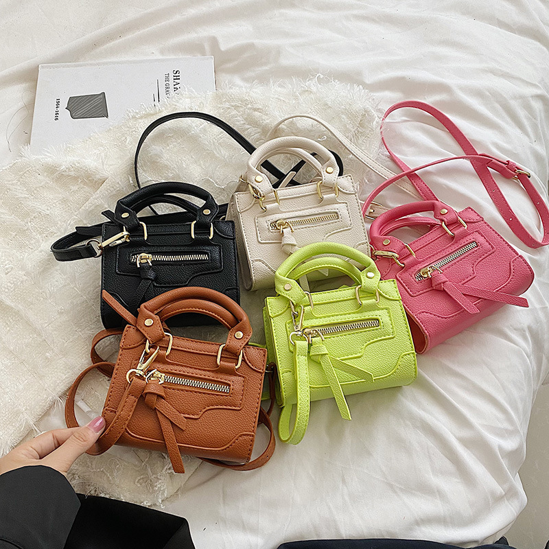 SpringF'lower Túi xách mini cho trẻ em Da PU nhỏ cầm tay đa chức năng son môi