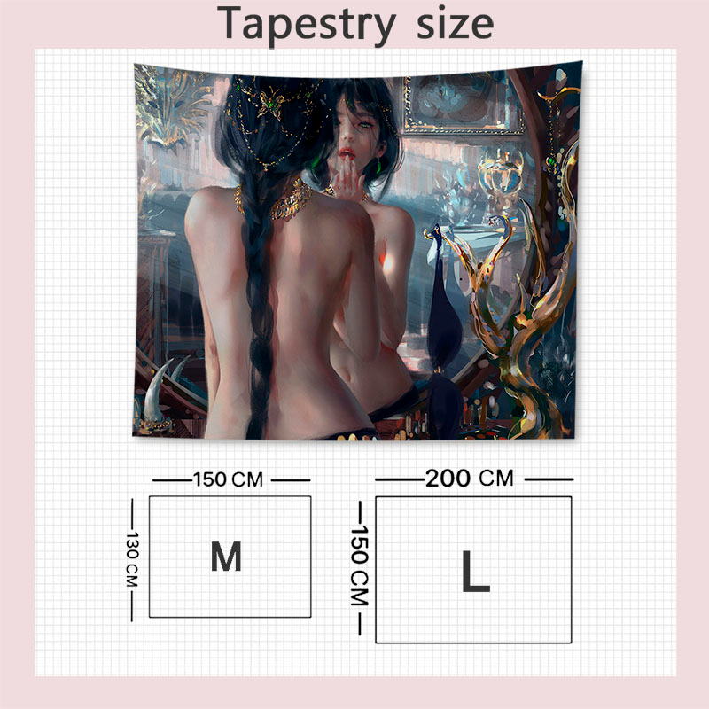 Tranh Vải Treo Tường Họa Tiết anime Trang Trí Nội Thất