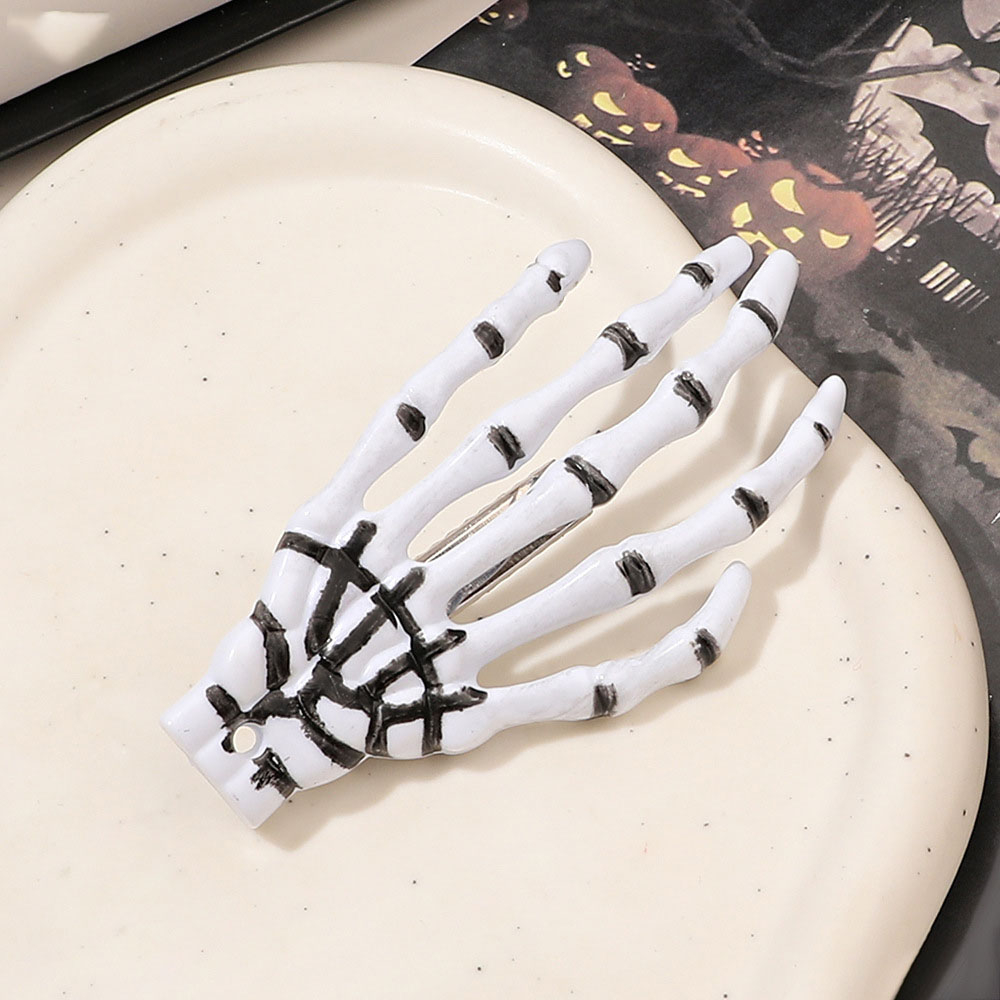 Kẹp Tóc Hình Bàn Tay Đầu Lâu halloween Vui Nhộn Cho Nữ