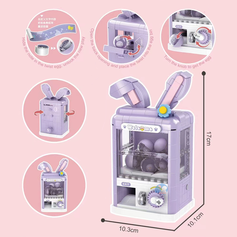 Đồ Chơi Lắp Ráp Hình Máy gashapon stellalou bricks Hoạt Hình Sáng Tạo Làm Quà Sinh Nhật Cho Bé Gái