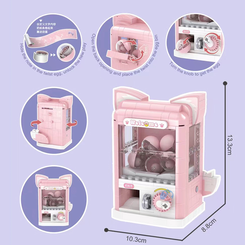 Đồ Chơi Lắp Ráp Hình Máy gashapon stellalou bricks Hoạt Hình Sáng Tạo Làm Quà Sinh Nhật Cho Bé Gái