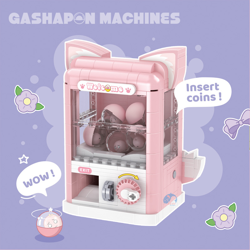 Đồ Chơi Lắp Ráp Hình Máy gashapon stellalou bricks Hoạt Hình Sáng Tạo Làm Quà Sinh Nhật Cho Bé Gái