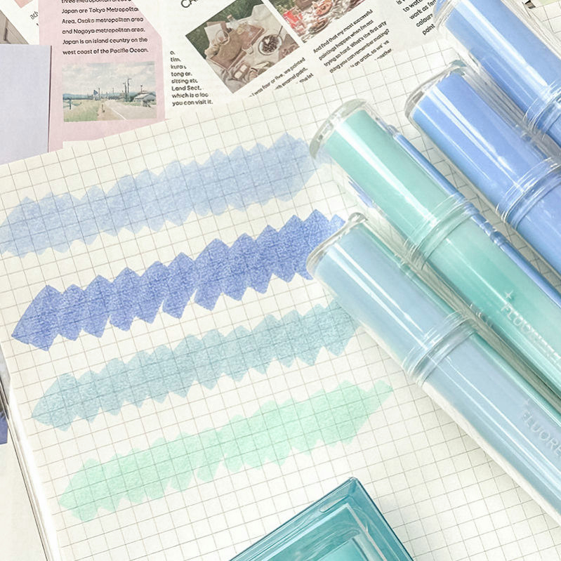 Set 4 Bút Đánh Dấu Ghi Chú Màu Trong Suốt