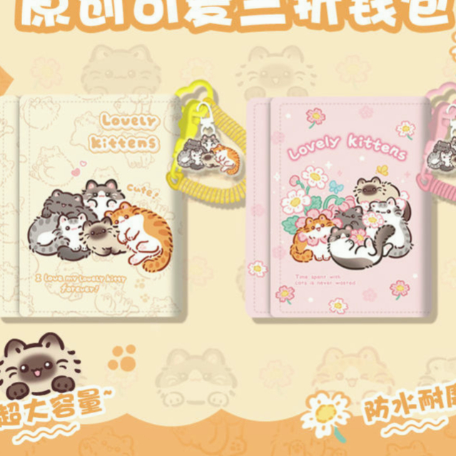 Dễ Thương Ví Ngắn Đựng Tiền Xu Hình Mèo Đáng Yêu