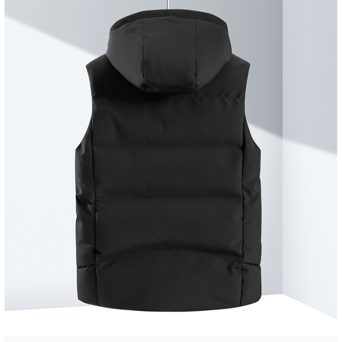 Áo Khoác Hoodie Sát Nách Dày Dặn Ấm Áp Thoải Mái Dễ Phối Đồ Cho Nam