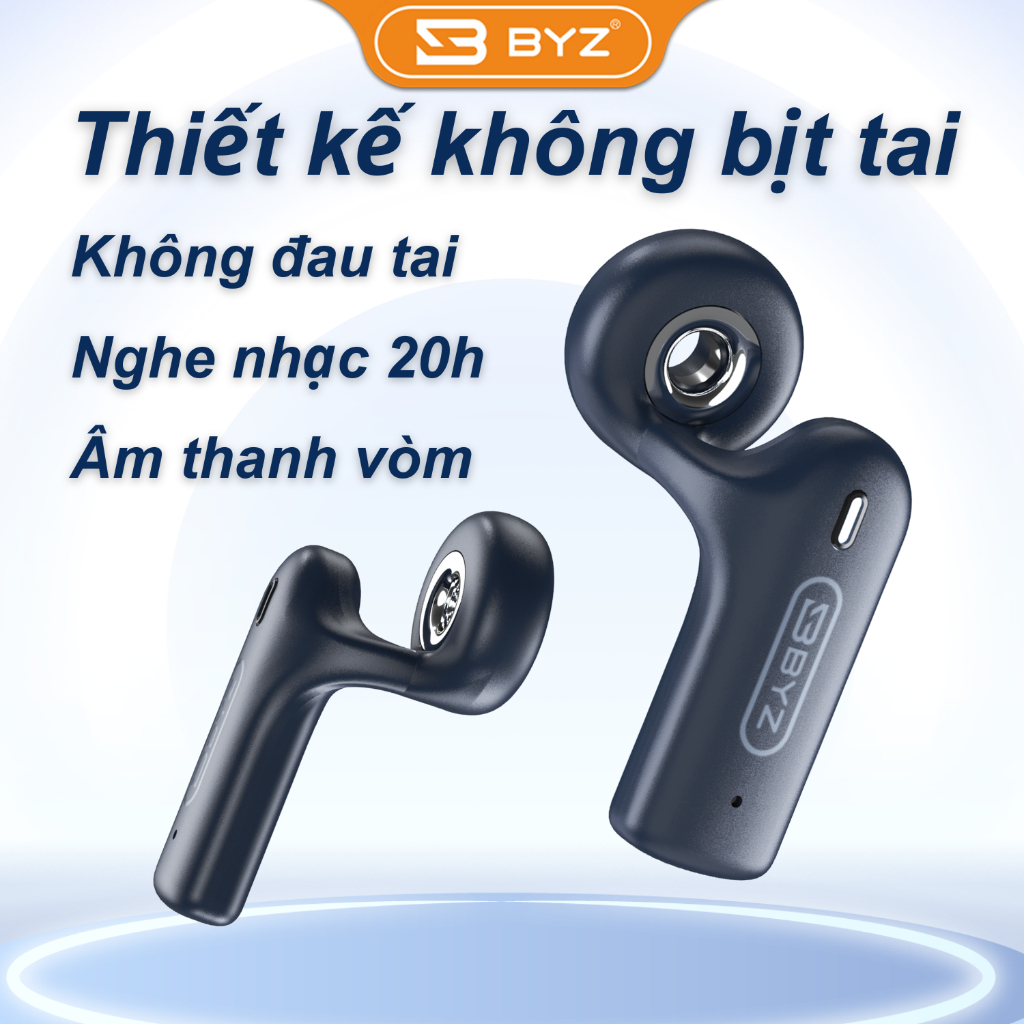 Tai nghe không dây thể thao BYZ Bluetooth V5.3 i685 không nhét chặt vào tai
