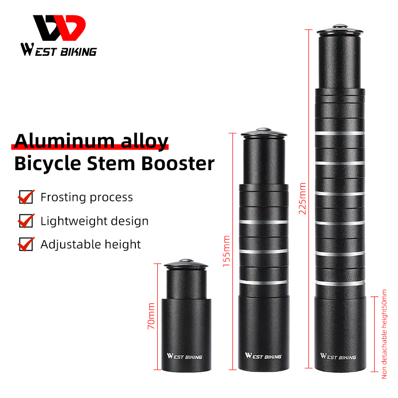 WEST BIKING Trục Nâng Ghi Đông Trước Xe Đạp Leo Núi Điều Chỉnh Được