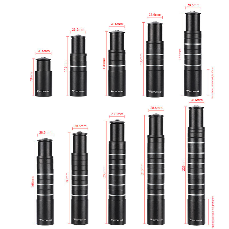 WEST BIKING Trục Nâng Ghi Đông Trước Xe Đạp Leo Núi Điều Chỉnh Được