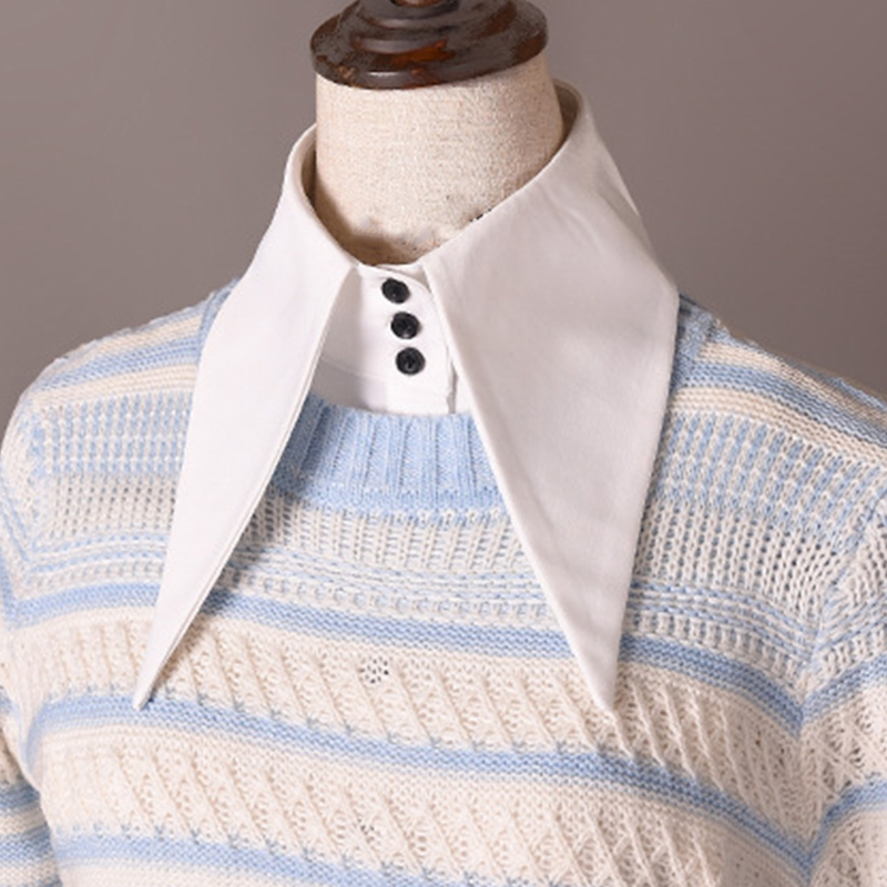 Cổ áo sơ mi giả phong cách vintage thời trang dành cho nữ