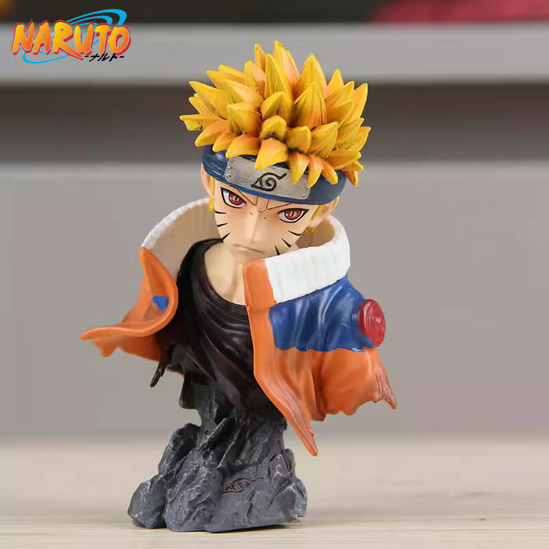 Mô Hình Nhân Vật uzumaki naruto Bằng pvc 10cm Để Bàn Trang Trí