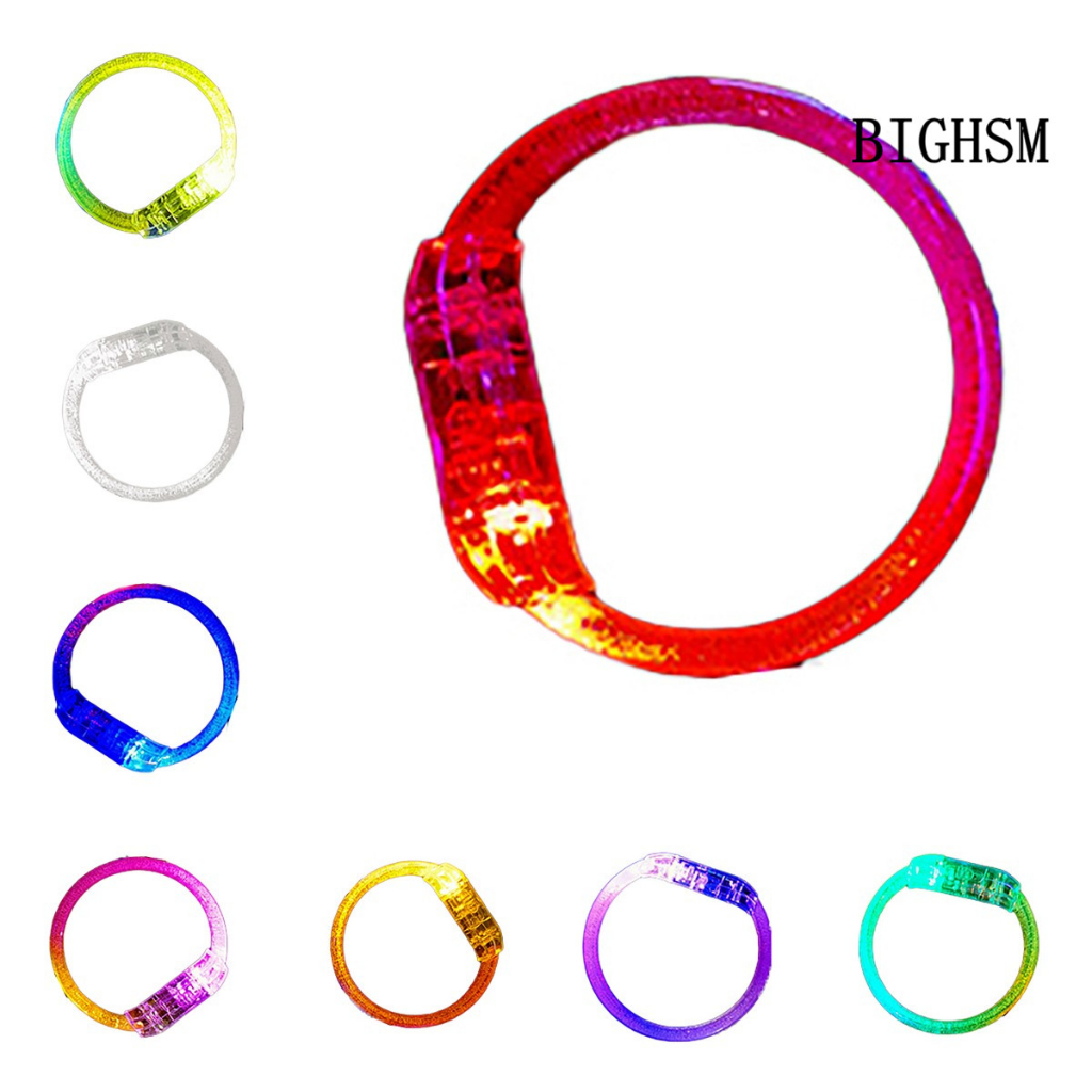 Bighsm Vòng Đeo Tay Chạy Bộ Có Đèn led 7 Màu Sắc Lấp Lánh
