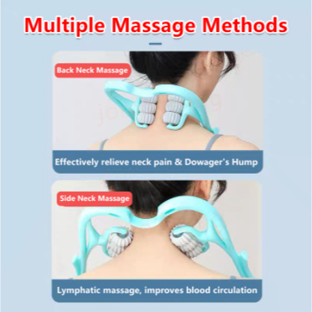 Cây Lăn Mát Xa Cổ Vai Và Cổ Giảm Đau Tiện Dụng ,Dụng Cụ Massage Vùng Cổ Vai Gáy Giúp Giảm Đau Hiệu Quả