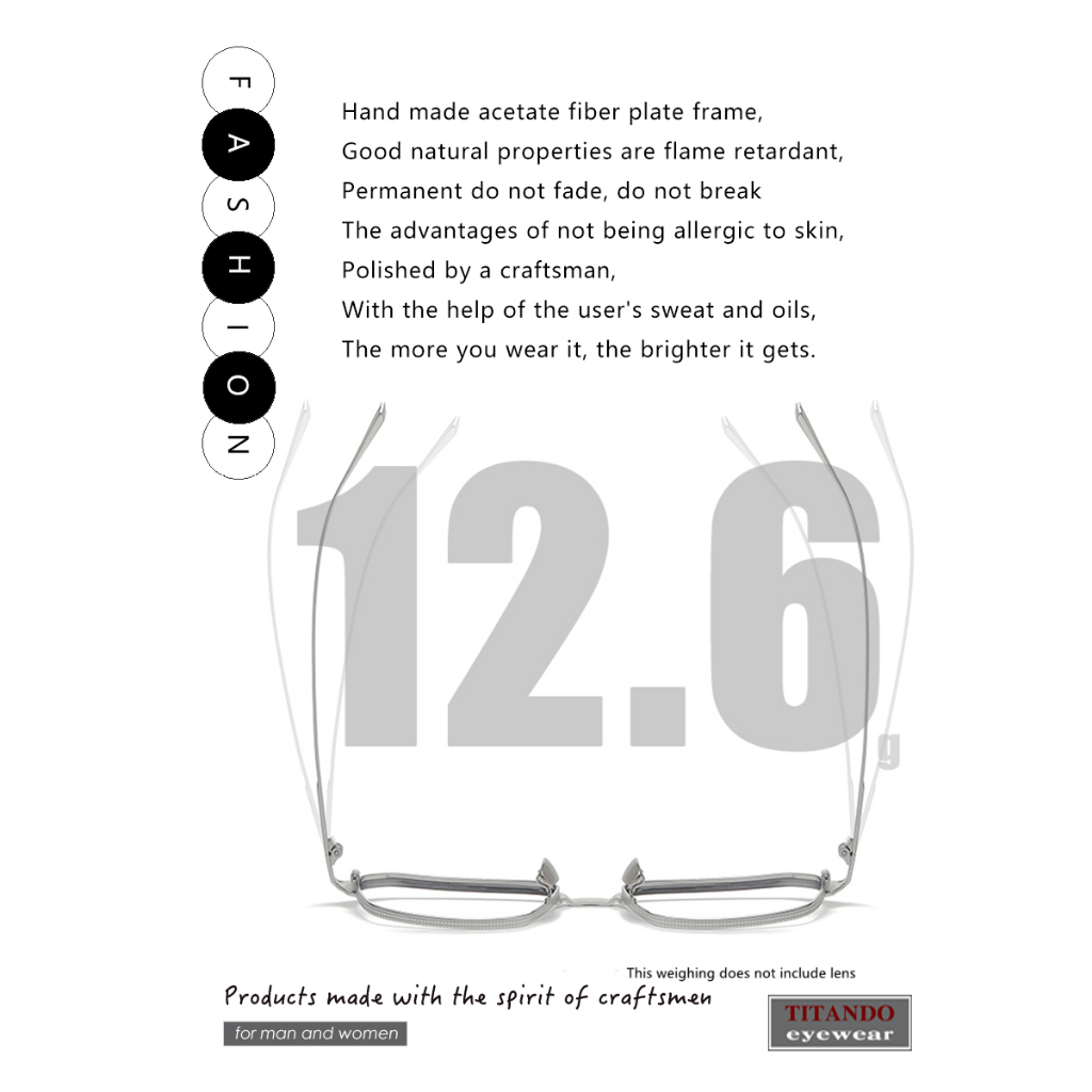 Mắt Kính Gọng Vuông Chất Liệu Titan Phong Cách Mỹ Thời Trang Cho Nam drx2024