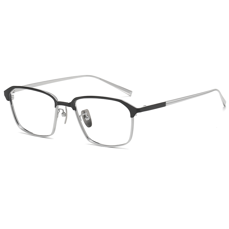 Mắt Kính Gọng Vuông Chất Liệu Titan Phong Cách Mỹ Thời Trang Cho Nam drx2024