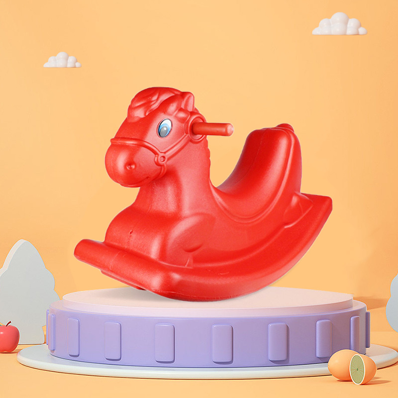Đồ Chơi Ngựa Gỗ Bập Bênh Một Mảnh Cho Bé Mẫu Giáo
