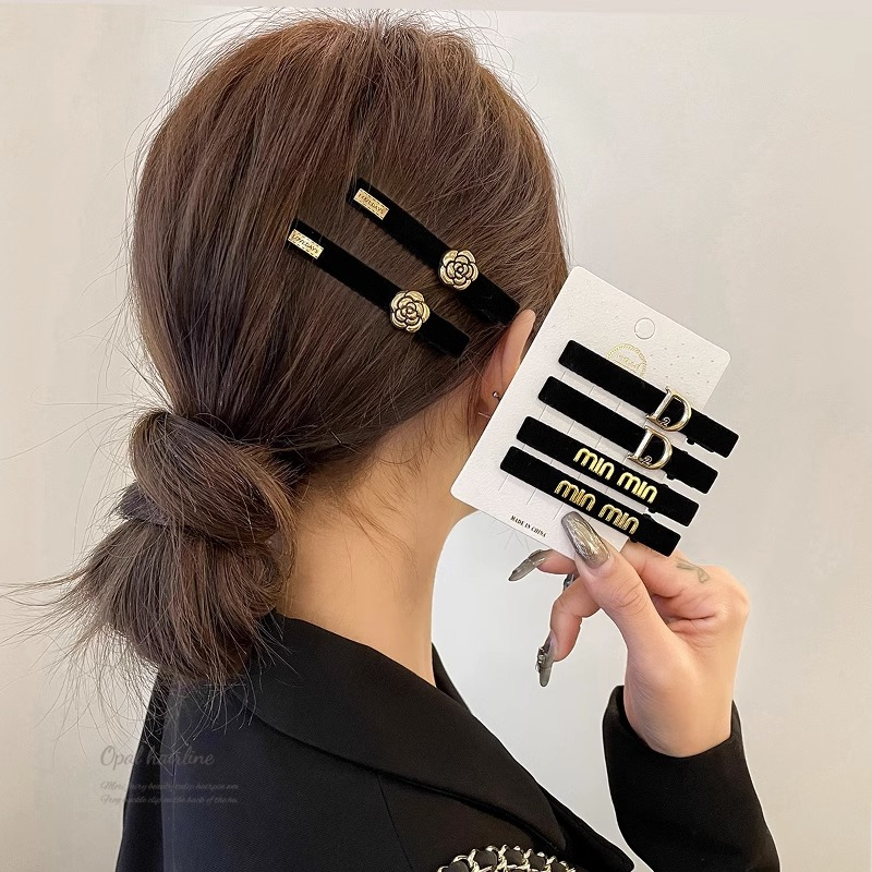 Thời Trang Kẹp Tóc Hình Hoa Trà Và Chữ Cái Phong Cách Hàn Quốc Ngọt Ngào Cho Nữ