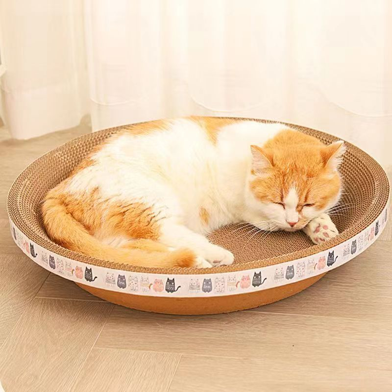 Bàn cào móng DORRIKEY hình tròn chất lượng cao cho mèo cưng