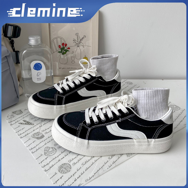 Clemine Giày Thể Thao Nữ Vải Bạt Thời Trang Hàn