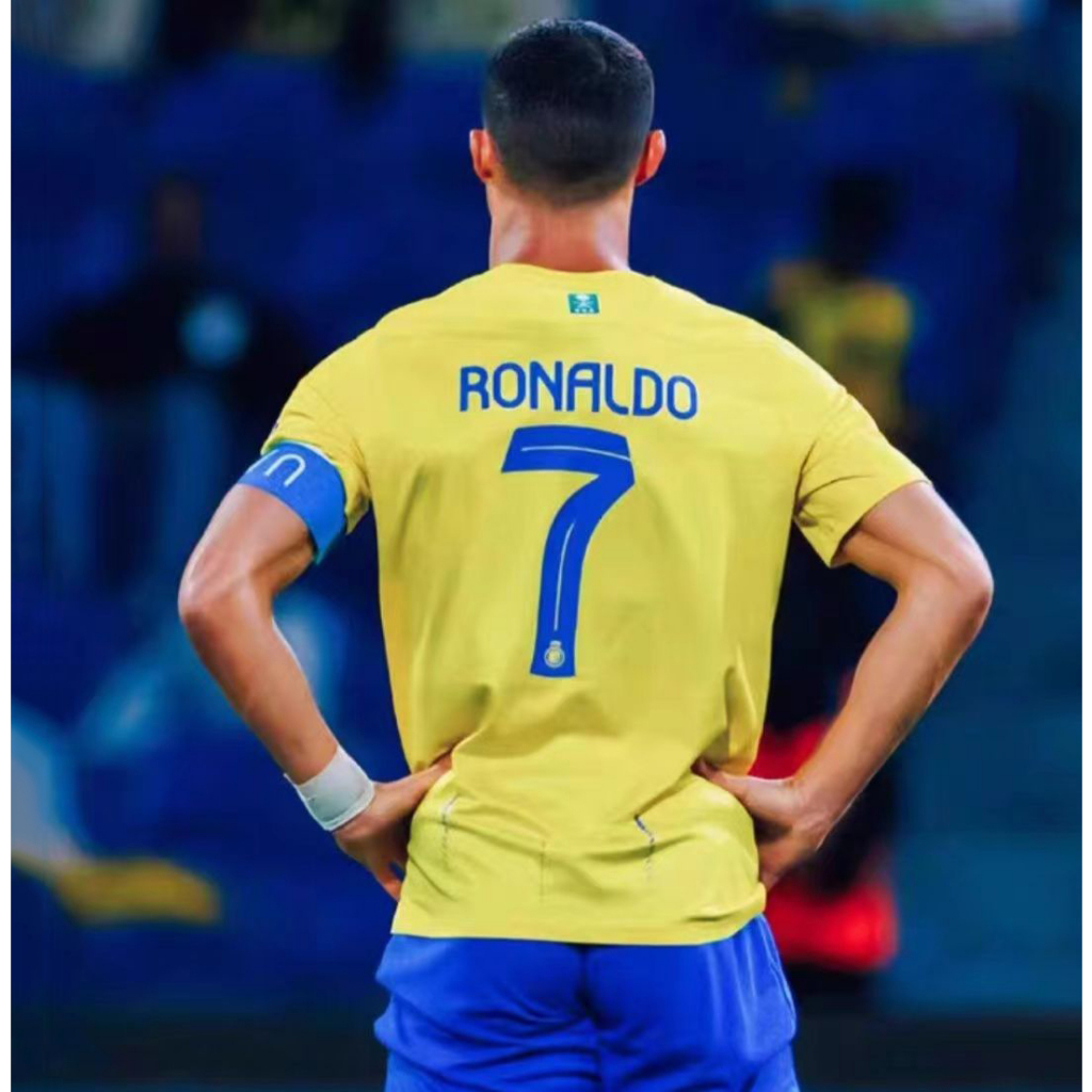 Áo Bóng Đá Trẻ Em 2023 / 24 al nassr / al-nassr 3-14 Tuổi Chất Lượng Cao
