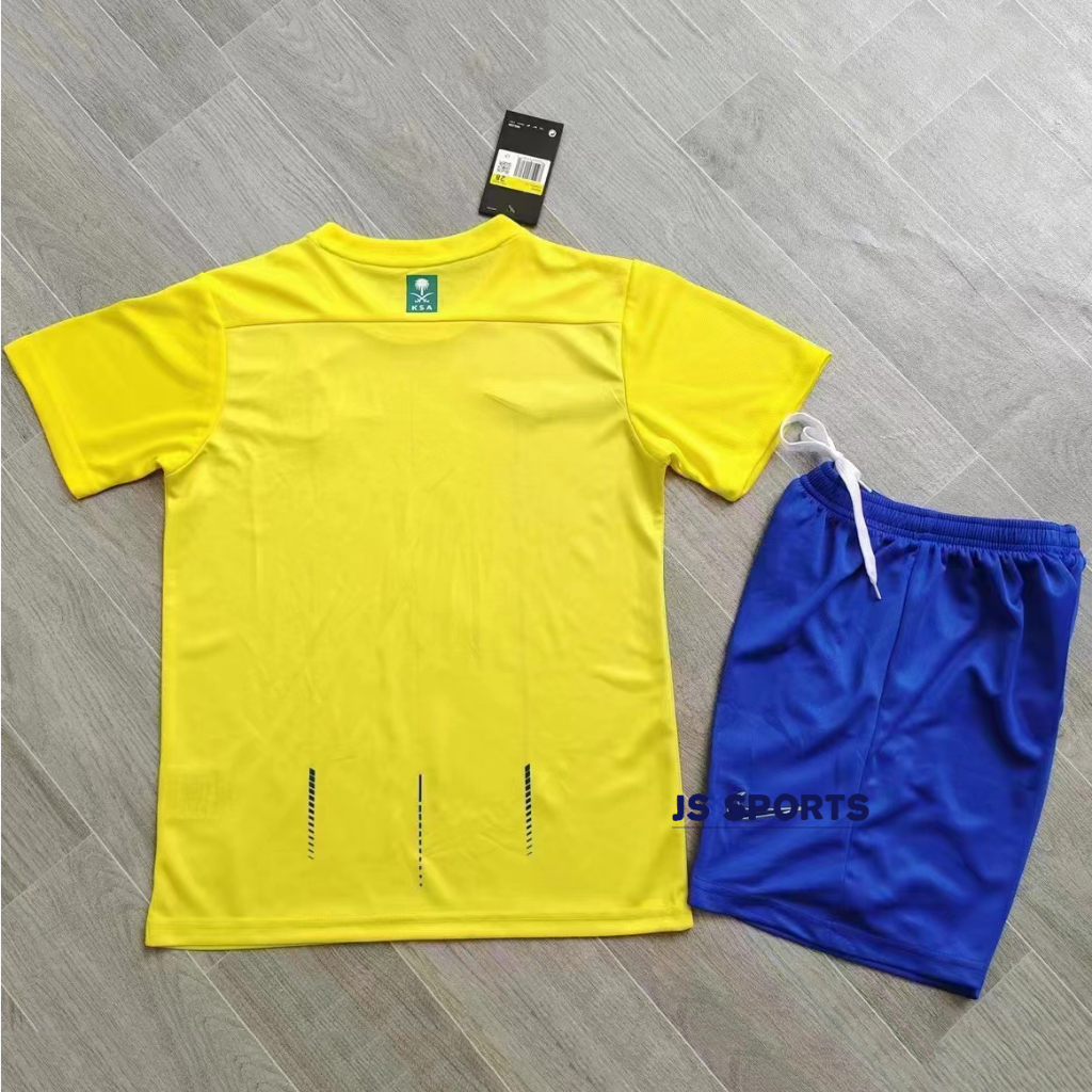Áo Bóng Đá Trẻ Em 2023 / 24 al nassr / al-nassr 3-14 Tuổi Chất Lượng Cao