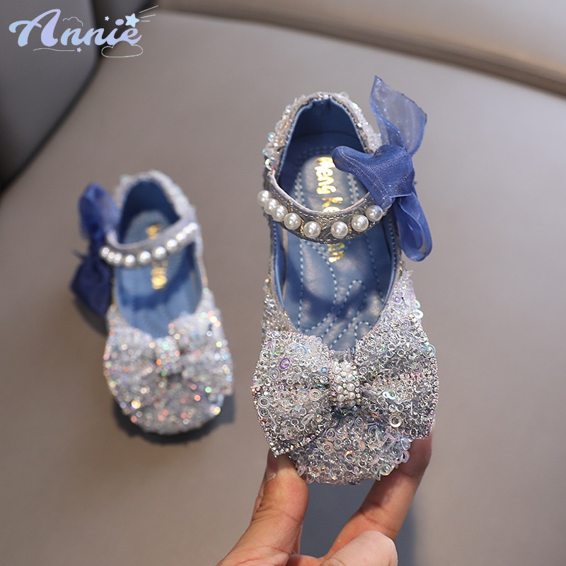 Annie Giày Búp Bê Da Chống Trượt Phong Cách Hàn Quốc Cho Bé Gái