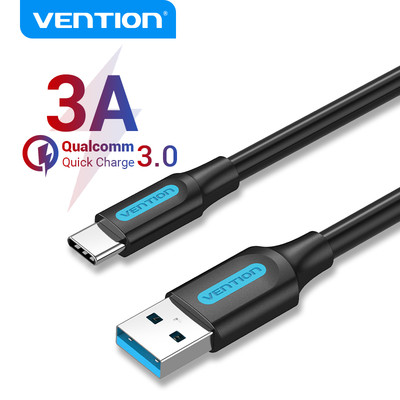 Cáp Type C Sạc Nhanh Vention Và Truyền Dữ Liệu 3a Usb C Tốc Độ Nhanh 5gbps Dành Cho Điện Thoại Android