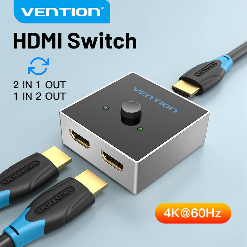 Bộ chia Vention 2×1/1×2 HDMI chất lượng cao