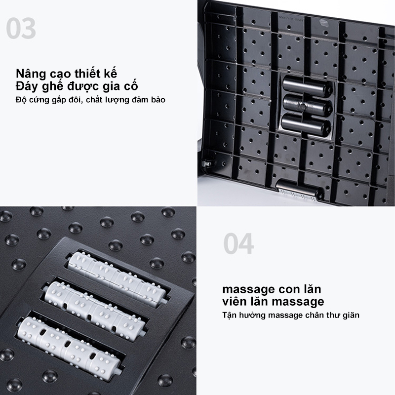 JAERSENT S03 Ghế Gác Chân Văn Phòng-có thể bập bênh công thái học Cải thiện tư thế ngồi, có thể massage，Ghế Gác Chân Văn Phòng