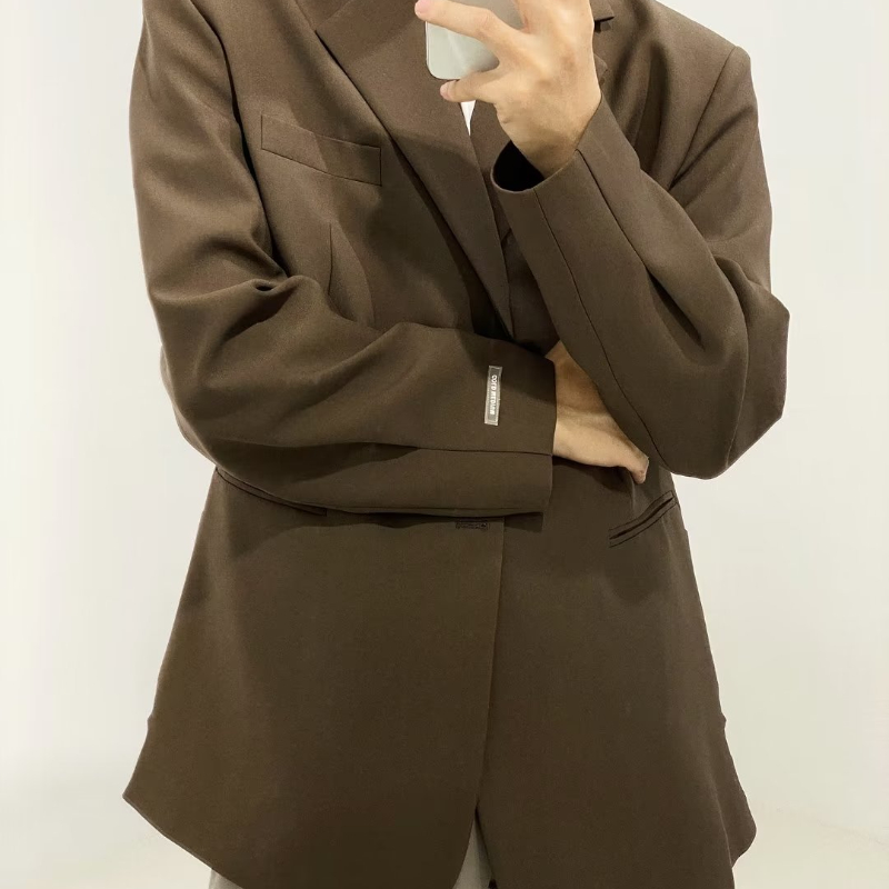 Áo khoác vest AFFLIGA dáng rộng phong cách vintage thời trang cho nam