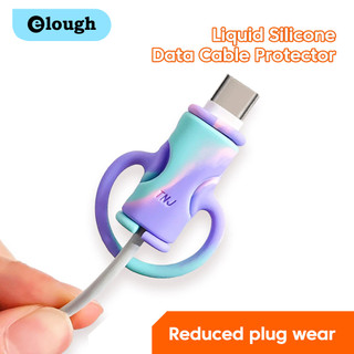 Elough Vỏ Bảo Vệ Dây Cáp Dữ Liệu 2 Trong 1 Bằng Silicon Mềm Nhiều Màu