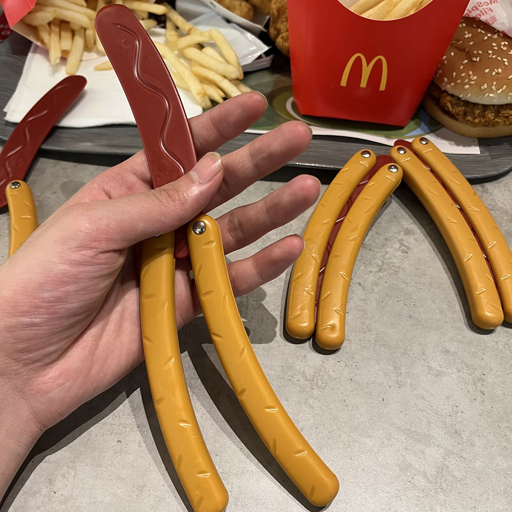 Đồ Chơi Thẻ Nhấn Giảm Căng Thẳng Hình Bướm Chuối 3d mini Bằng Nhựa