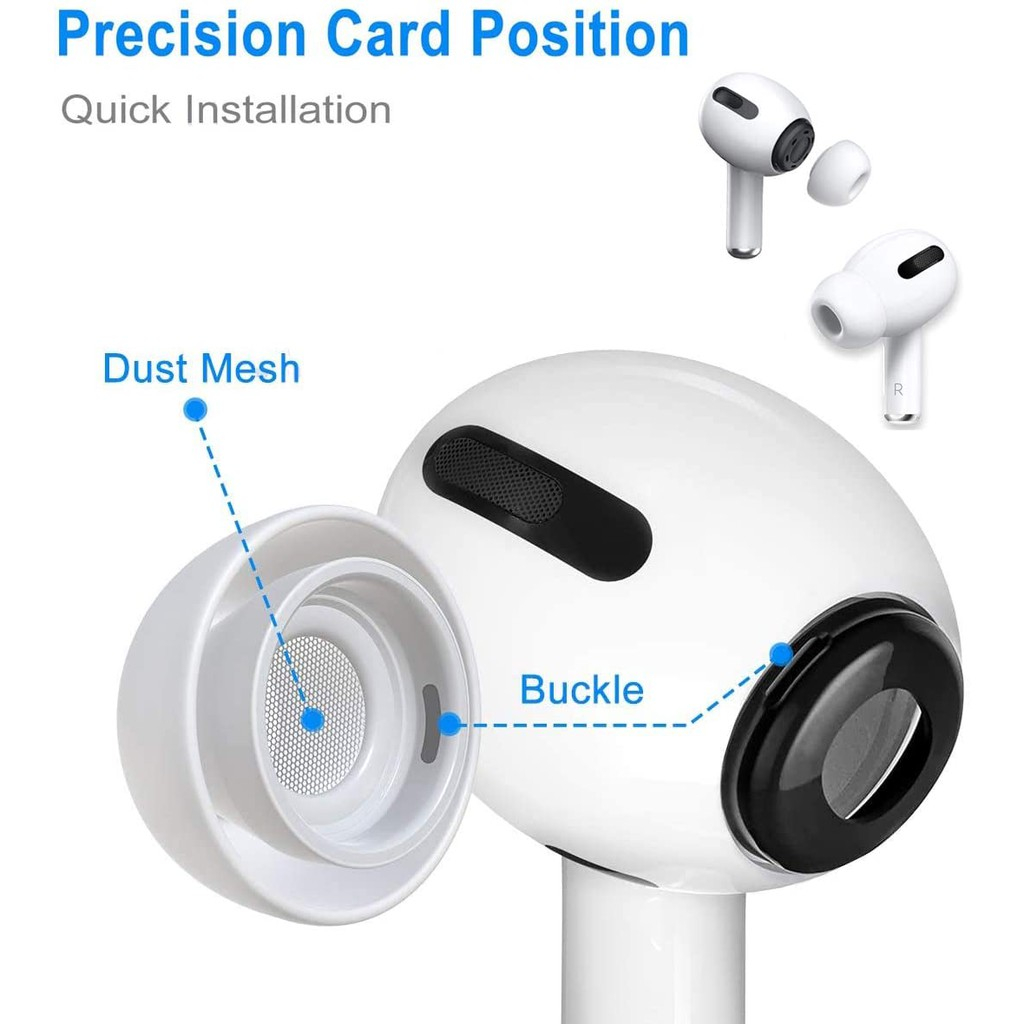 Set 3 Cặp Nút Tai Nghe Bằng Silicon Chống Trượt Thay Thế Cho apple airpods pro 2