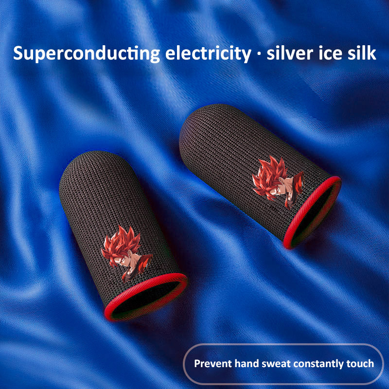 Găng Tay Chống Mồ Hôi In Hình goku Cho Điện Thoại Chơi game pubg