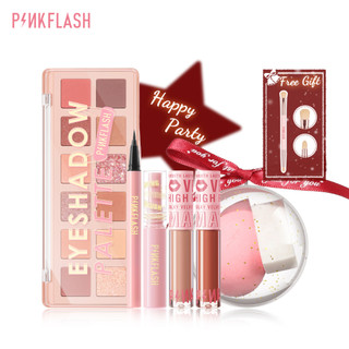 Bộ mỹ phẩm trang điểm PINKFLASH phong cách Giáng Sinh tùy chọn tiện lợi
