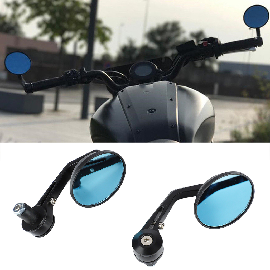 Motorlife Cặp Gương Chiếu Hậu Xe Máy Góc Nhìn Rộng Hợp Kim Nhôm Tay Lái Đa Năng Cho