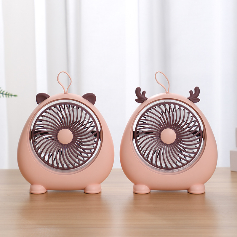 Quạt để bàn, Quạt mini để bàn siêu gió, Nhiều màu sắc USB THREELIVES