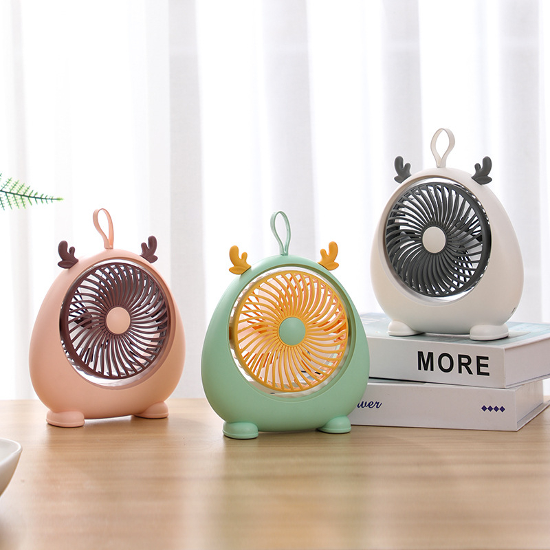 Quạt để bàn, Quạt mini để bàn siêu gió, Nhiều màu sắc USB THREELIVES