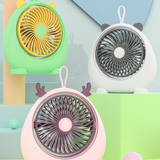 Quạt để bàn, Quạt mini để bàn siêu gió, Nhiều màu sắc USB THREELIVES
