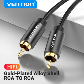 Cáp âm thanh RCA VENTION thiết kế 2 đầu cắm RCA chuyên dụng cho bộ khuếch đại