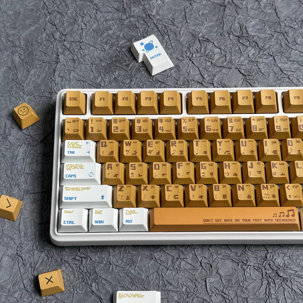 Cam Âm Thanh Keycap 128 Phím Keycaps PBT Anh Đào Hồ Sơ DYE-SUB Cá Tính Cho MX Công Tắc Bàn Phím Cơ