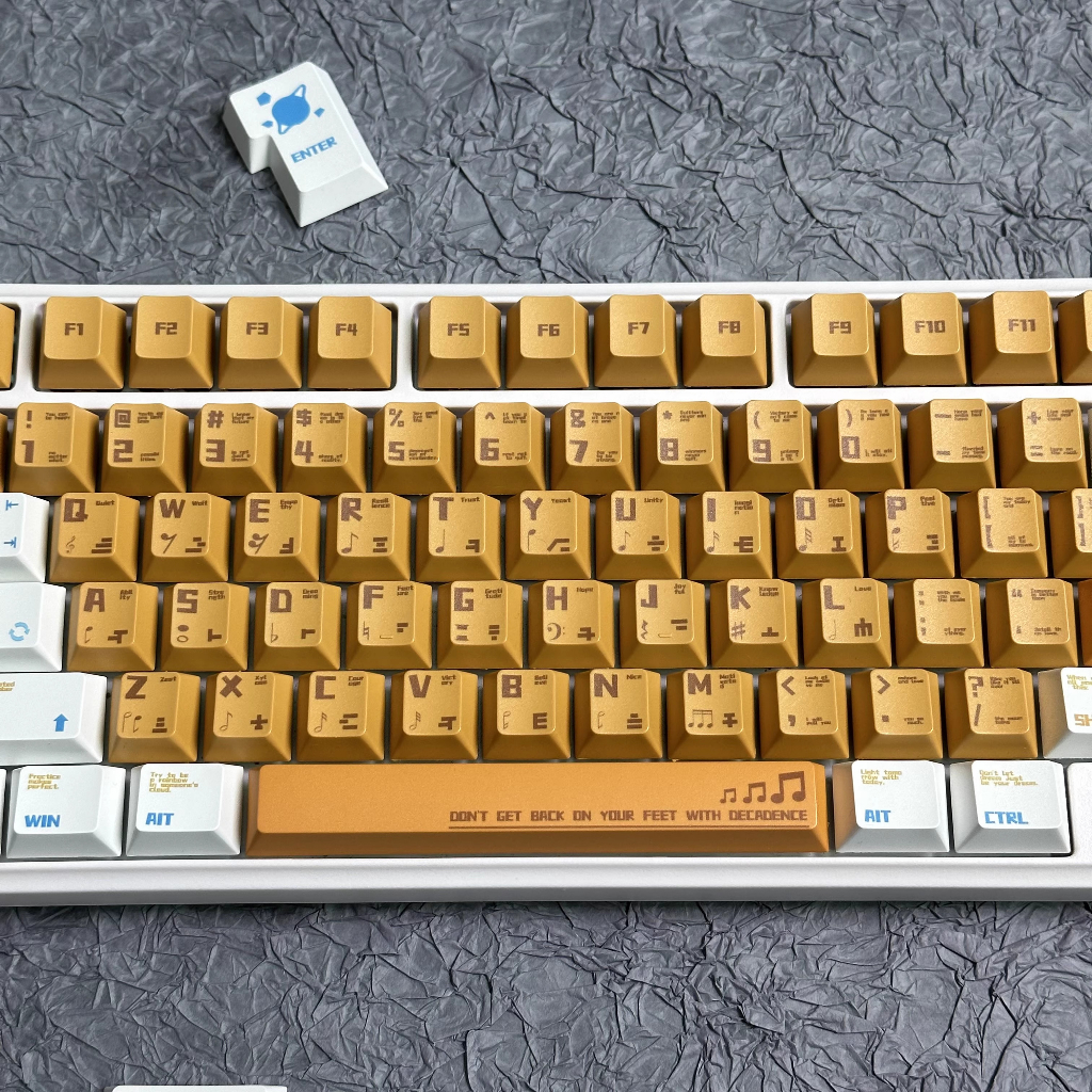 Cam Âm Thanh Keycap 128 Phím Keycaps PBT Anh Đào Hồ Sơ DYE-SUB Cá Tính Cho MX Công Tắc Bàn Phím Cơ
