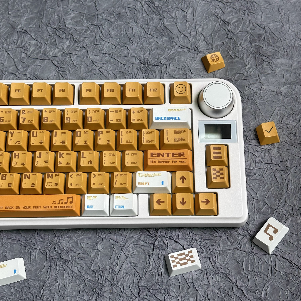 Cam Âm Thanh Keycap 128 Phím Keycaps PBT Anh Đào Hồ Sơ DYE-SUB Cá Tính Cho MX Công Tắc Bàn Phím Cơ