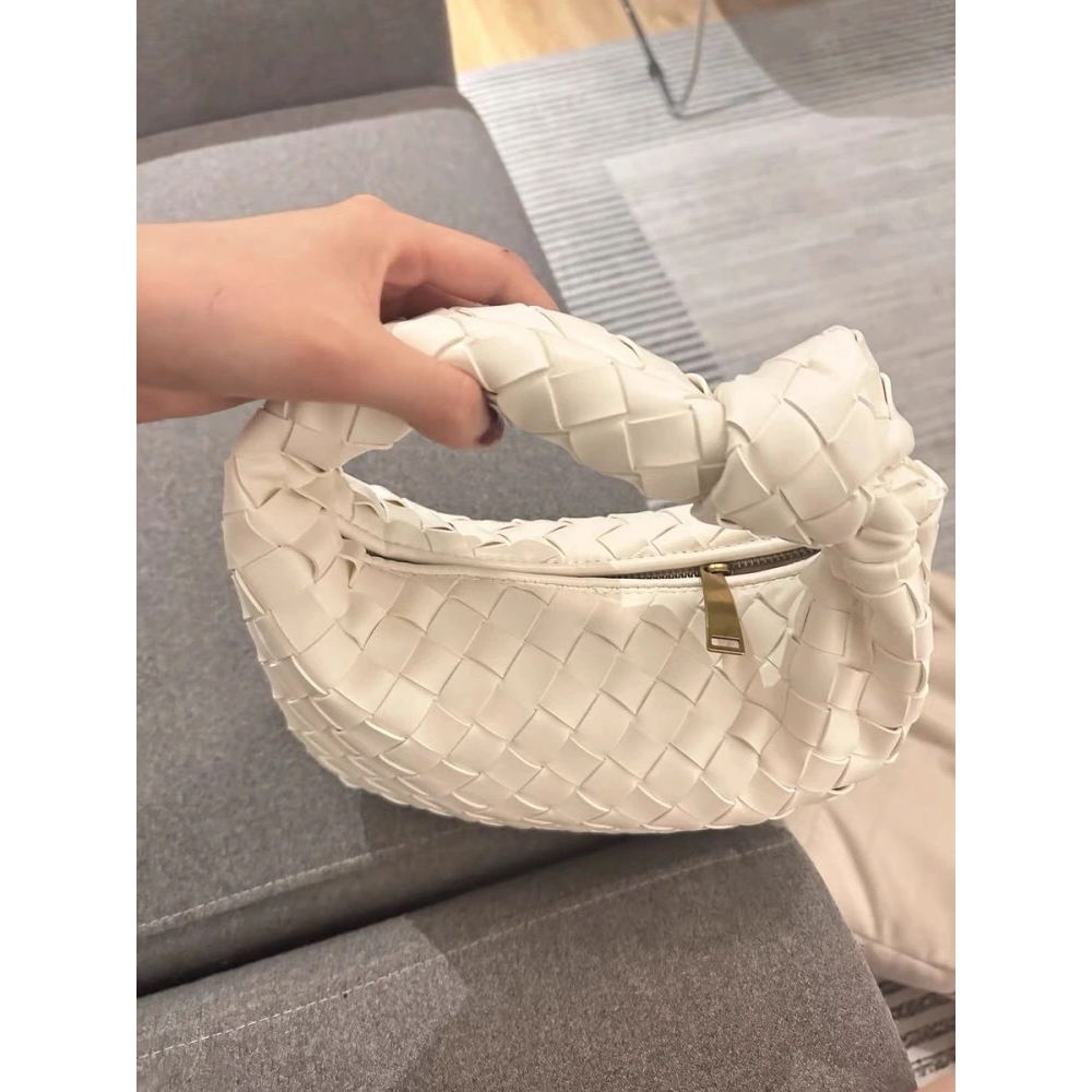 Túi Xách Da Thật Đeo Dưới Cánh Tay mini Thắt Nút Hình Đám Mây Thời Trang Cho Nữ