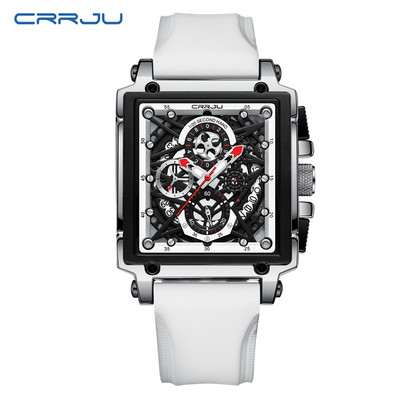 Đồng Hồ quartz crrju Phong Cách retro Đa Năng Chống Thấm Nước Dây Đeo Silicon 2312xl