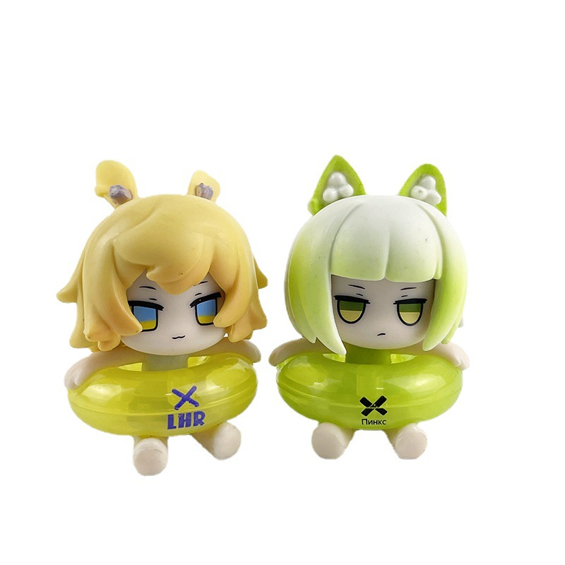 Bộ 6 Mô Hình Nhân Vật arknights Kal 'Tsit amiya Ch' En mini Dễ Thương