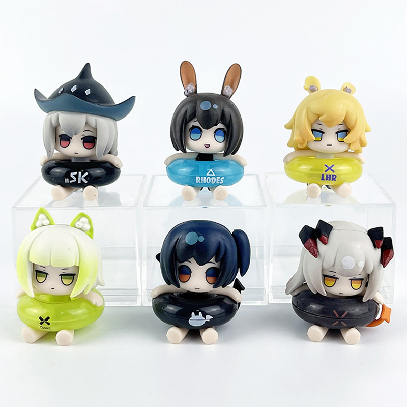 Bộ 6 Mô Hình Nhân Vật arknights Kal 'Tsit amiya Ch' En mini Dễ Thương
